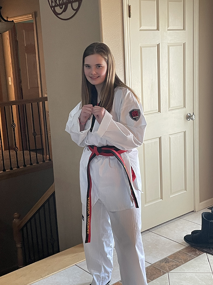 Taekwondo junior black clearance belt